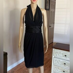 Maggy London Vintage Black Halter Top Dress – Size 14
